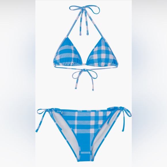 Burberry Cobb Check Bikini Set, Size Large, $480 - Picture 8 of 14
